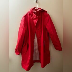 Joe Fresh Vibrant Red Trench Coat